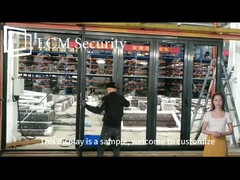 Horizontale Aluminium-Glasklapptüren Lüftungs-Doppelverglasung Bifold Türen