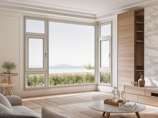 Moderne Aluminiumverkleidung Fenster Wärmedämmung angepasst