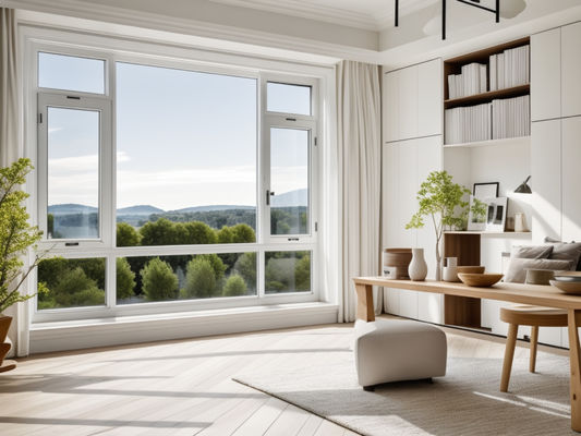 Staubdichte seitlich gehängte Aluminiumfenster / gehärtetes Glasfenster