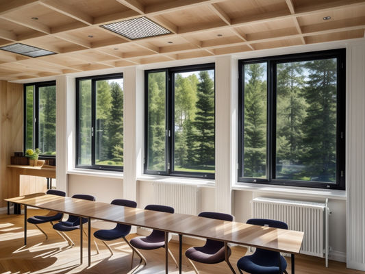 Customized Home Aluminium Gehäuse Fenster Schaukeln Öffnung Winddicht
