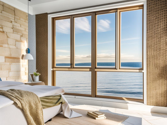 Moderne Wohnraum Aluminium Schiebefenster Wasserdicht Holzkorn Oberfläche