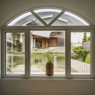 Stil Französisch Unterhang Fassade Fenster Aluminium Winddicht