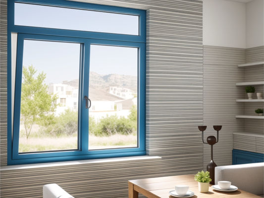 ODM Architektonische Anodisierung Aluminium Fenstergehäuse Boden Hängen Öffnung
