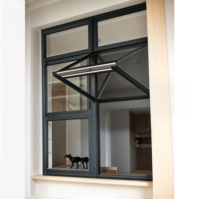 Zeitgenössisches Custom Bifold Windows Aluminium Glas Schiebefachfenster