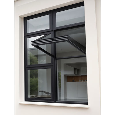OEM / ODM Pulverbeschichtung Klappglas Fenster Aluminiumlegierung für Unternehmen