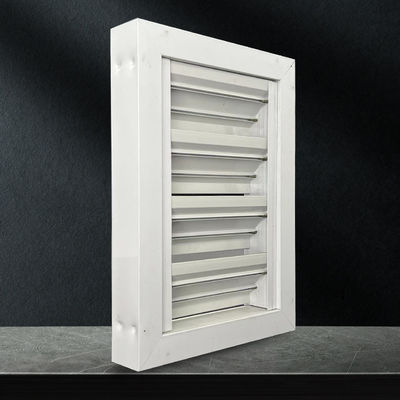 Laminated Glass Aluminium Louvered Window Leichtgewicht Elektrophoresis