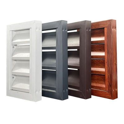 Individuell angefertigte moderne Fenster aus Aluminium mit Schacht und Glasfaser