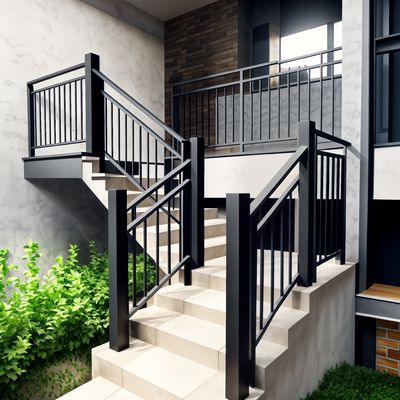 OEM Moderne Treppenhalter Balustrade Aluminium schlankes Design